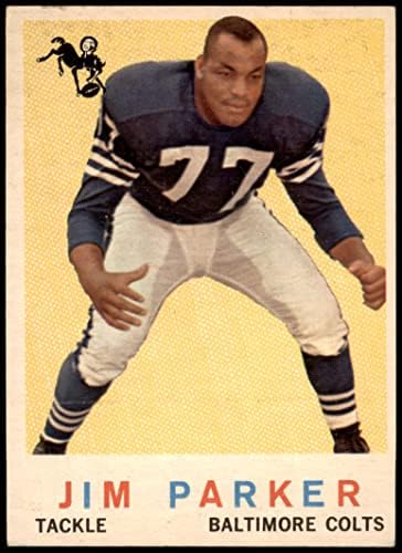 1959 Topps 132 Jim Parker Baltimore Colts (Foci Kártya) EX/MT Colts Ohio St.