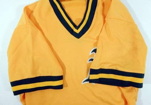 1980-as évek végén Oakland Athletics 26 Játékban Használt Arany Jersey gyakorlást DP04762 - Játék Használt MLB Mezek