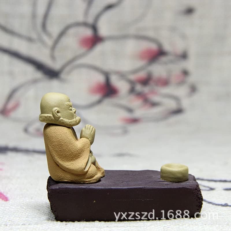 Bodhidharma Füstölő Valódi Lila Homok Tea pet Wudao Tea Játszani a Díszítések Rendelkezésre Az Egész store达摩香插 正品紫砂茶宠