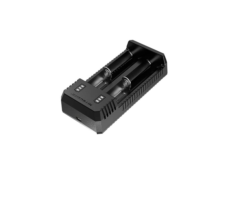 Nitecore Intelligens USB-s Lítium-ion Akkumulátor Töltő, UI2, Dual-Slot, 18650, 18350, CHG-ÉJJELI-UI2