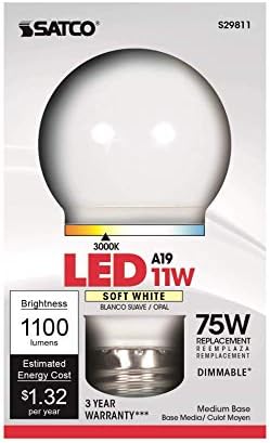 Satco S29811-11 Watt; 19 LED; 3000K; 120 Voltos (6 db)