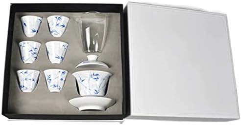 GANFANREN Kézzel Festett Fehér Porcelán Kung Fu Tea Set Régi Kerámia Lefedett Tálban Tea Csésze Teljes Készlet