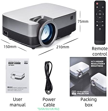 ZGJHFF Q6S Video Projektor, Film házi-Mozi Teljes 1080P Támogatott Airplay Android 10 TV Box Opcionális Film Fürkész