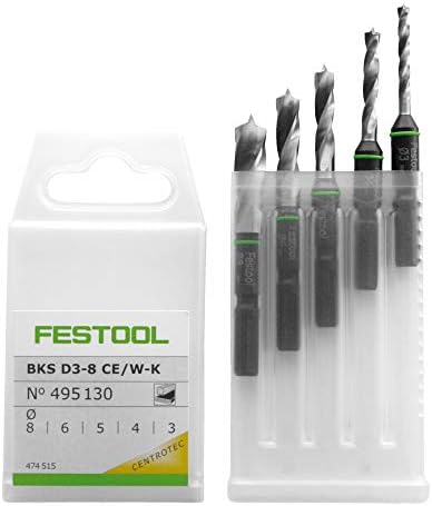 Festool 495130 Csonka Brad Pont Bit Készlet 3-8 mm-es