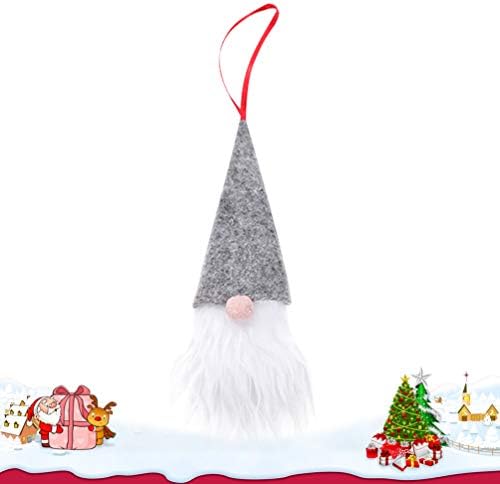 Happyyami Karácsonyi Díszek 5db Karácsonyi Boros Üveg Fedelét svéd Mikulás Boros Üveg Cilinder Kalap karácsonyfa Lóg