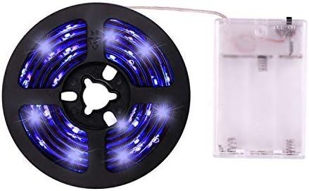 iCreating UV Fény Csík elemes LED Fekete, Világos Szalag Készlet, 6.6 2M FT SMD 3528 IP65 Vízálló Szuper Fényes LED
