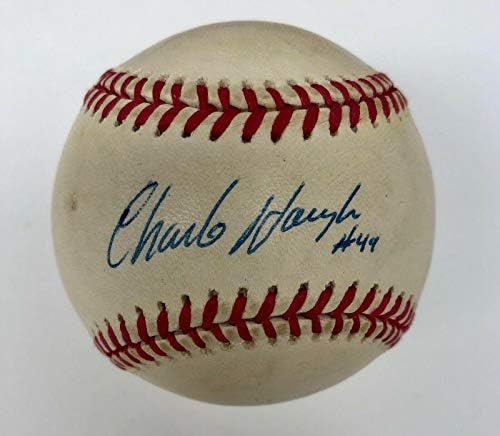 CHARLIE HAYES (Yankees/Sziklás-hegység) aláírt Nemzeti Liga (Coleman) baseball (TU) - Dedikált Baseball
