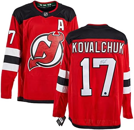 Ilya Kovalchuk New Jersey Devils Dedikált Fanatikusok Jersey - Dedikált NHL-Mezek