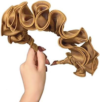 SEASD Nők Fejpánt Rakott Virág Hairband Turbánt Felnőtt Haj Karika (Szín : D, Méret : Univerzális Méret)