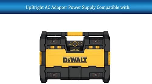 UpBright AC/DC Adapter Kompatibilis a Dewalt DWST1-75663-GB DWST1-75664-XE DWST1-81078-QW DWST1-81079-GB DWST1-81080-XE