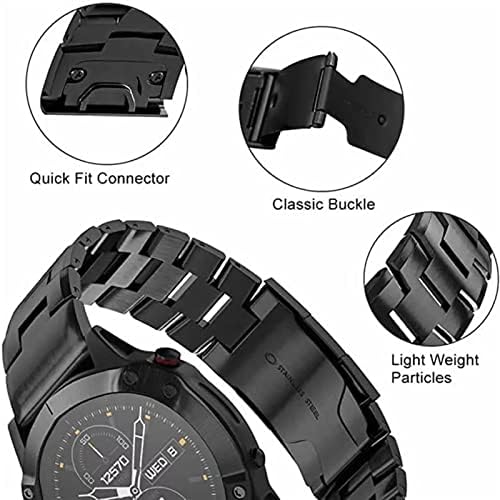LYVI Quick Fit Titán Ötvözet+Rozsdamentes Acél Watchband A Garmin Fenix 7X 7/6 6X 5X Pro Plusz Heveder Zenekar MARQ/Enduro
