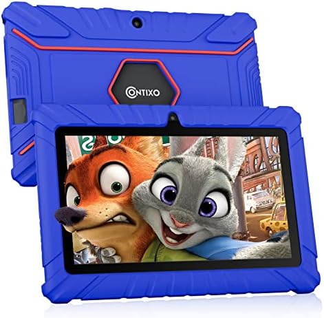 Contixo V8-as Tablet a Gyerekek H1Kid Fleece Fejhallgató Csomag, Jön a Hüvely Táska, Tanulás, Tablet, Szülői felügyelet