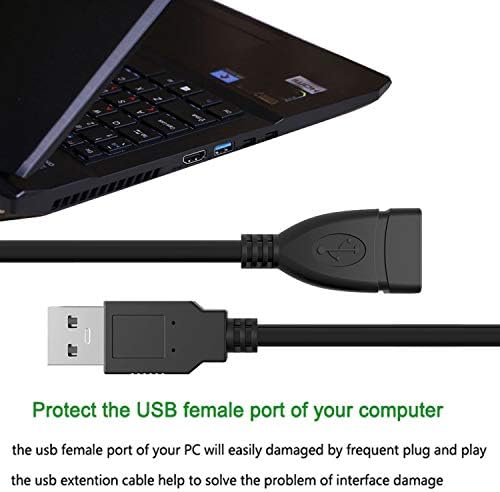 SaiTech 4 Csomag (50cm – 1.5 méter) Rövid USB 2.0 Hosszabbító Kábel, USB 2.0 EGY Férfi-Nő nagysebességű USB Hosszabbító