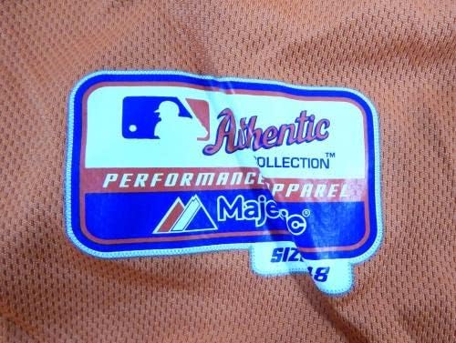 2013-19 Houston Astros 3 Játék Használt Narancssárga Mez Név Lemez Eltávolítása 48 DP23629 - Játék Használt MLB Mezek