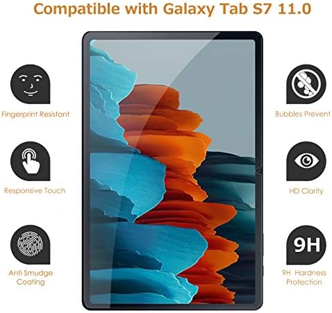 Hianjoo [2-Pack] Képernyő Védő Kompatibilis a Samsung Galaxy Tab S8 2022 (SM-X700/X706) 11.0, [HD Világosság] [9 Keménység]