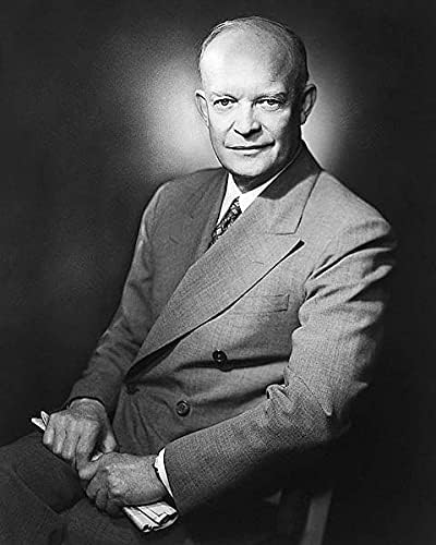 Elnök, Dwight D. Eisenhower Portré 11x14 Ezüst-Halogenid-Fotó Nyomtatás