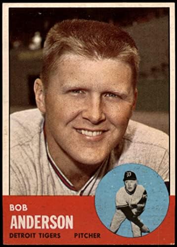 1963 Topps 379 Bob Anderson Detroit Tigers (Baseball Kártya) EX/MT Tigrisek