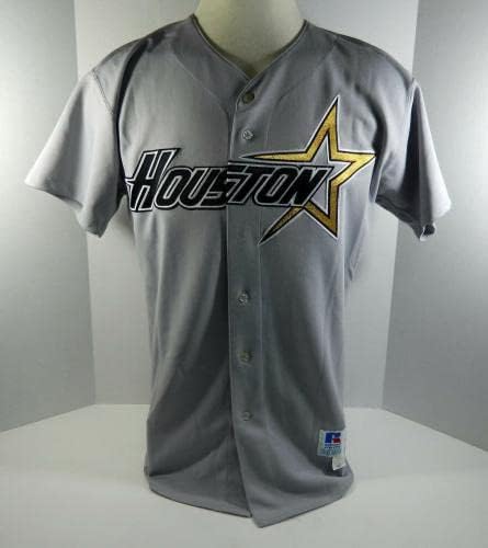 1997-99 Houston Astros Hernriquez Greene Halama 54 Játékban Használt Szürke Jersey NP R 1 - Játék Használt MLB Mezek