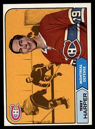 1968 Topps 57 Terry Harper Montreal Canadiens (Hoki-Kártya) VG/EX Canadiens