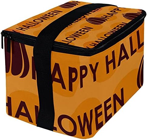 Boldog Halloween Újrafelhasználható Uzsonnás Doboz, Hűtő Válltáska Felnőttek Számára, Termikus Ételhordó Irodai Munka