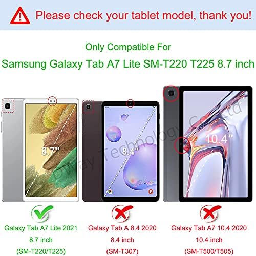 DWaybox Samsung Galaxy Tab A7 Lite Esetben 2021 8.7 hüvelyk SM-T225/T220, Hibrid Páncél, nagy teherbírású 2in1 TPU +