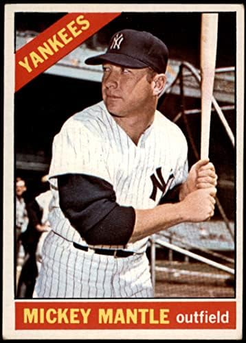 1966 Topps 50 Mickey Mantle New York Yankees (Baseball Kártya) VG Yankees
