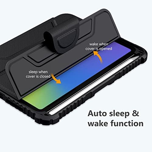 Nillkin tok iPad Mini 6 2021, a [Slide Kamera Fedél, Beépített tolltartó] PU Bőr Védő Állni Fedél Auto Sleep/Wake -