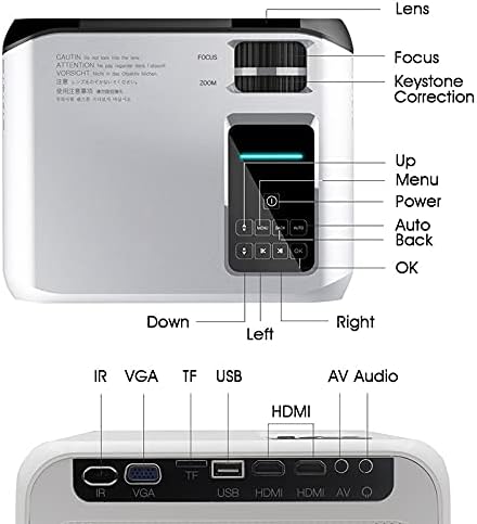 WDBBY Projektor LED Mini Micro Hordozható Videó HD Projektor USB-n keresztül a Játék, Film, Mozi, házimozi