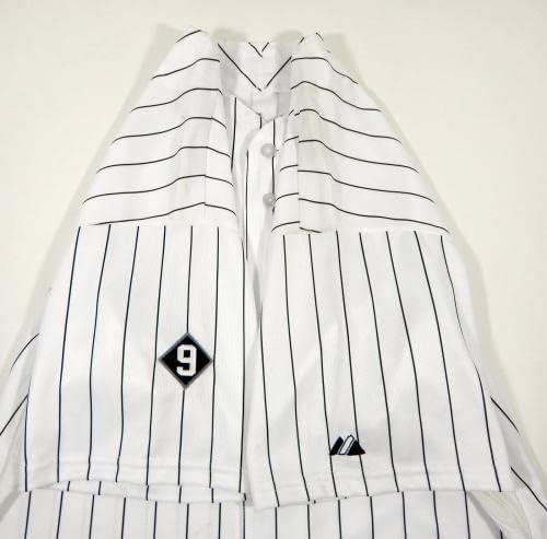 2015-ben a Chicago White Sox Hector Noesi 48 Játék Kiadott Fehér Jersey Minoso 9 P 7 - Játék Használt MLB Mezek