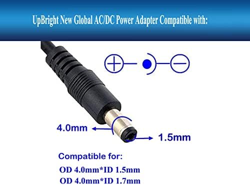 UpBright 12V AC/DC Adapter Kompatibilis UEME Modell: PD-1010 PD-0091 PD-0093 PD-1020 PD-141F P901 Hordozható DVD Lejátszó