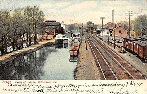 Csatorna Nézet a Csatorna Bethlehem, PA, USA 1907