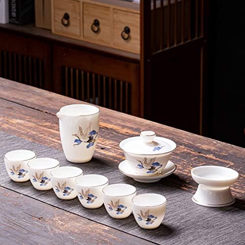 LKYBOA Modern Kerámia Kung Fu Tea Set Teáskanna teaszertartás Hivatal Tanulmány Kung Fu Tea Set Barátom Ajándék