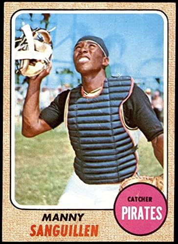 1968 Topps 251 Manny Sanguillen Pittsburgh Pirates (Baseball Kártya) NM+ Kalózok