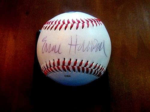 Harry Kalas Ernie Harwell Hof Mlb Sportriporterekben Aláírt Auto Espn-En A Baseball Szövetség - Dedikált Baseball