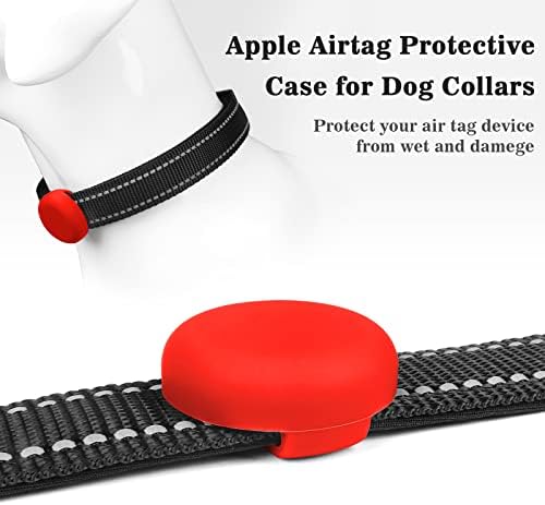 MOOGROU[2 Csomag] Airtag Macska Nyakörv Jogosultja,Prémium Apple Air Tag védőtok Anti-Elveszett a GPS Tracker,Szilikon