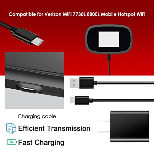 USB-C Gyorsan Fali Töltő Töltő kábel Kábel Alkalmas a Verizon Orbic Sebesség Mobile Hotspot 400L MiFi 7730L 8800L Jetpack