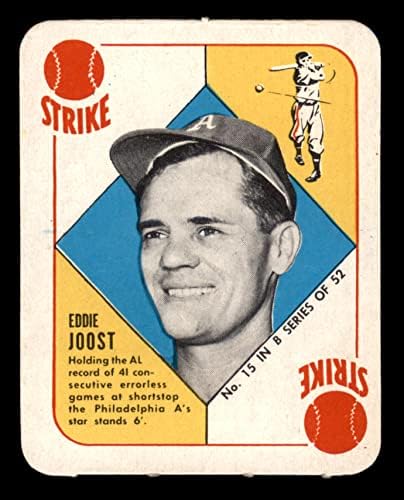 1951 Topps Kék Vissza 15 Eddie Jost Philadelphia Atlétika (Baseball Kártya) Dean Kártyák 5 - EX Atlétika
