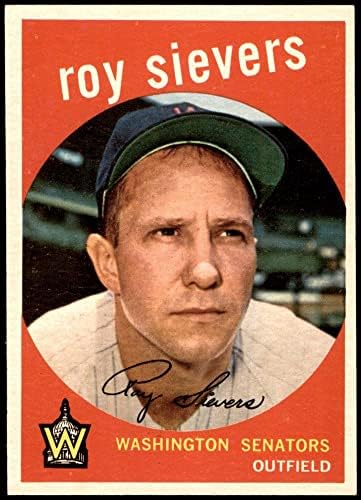 1959 Topps 340 Roy sievers-t Washington Senators (Baseball Kártya) NM/MT Szenátorok