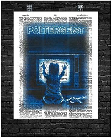 Poltergeist Horror Film, Fali Dekor Poltergeist Horror Film Szótár Art print 8 x 10