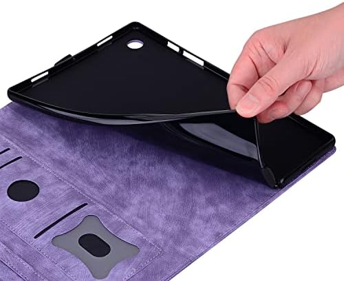 Tablet PC Esetben Kompatibilis a Samsung Galaxy Tab S8/S7 Esetben 11 Inch(SM-X700/X706/T870/T875) Ütésálló PU Bőr Dombornyomott