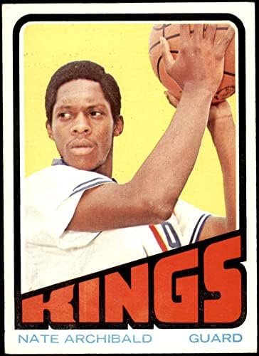 1972 Topps 115 Nate Archibald Kansas City Királyok (Kosárlabda Kártya) NM+ Királyok Texas at El Paso