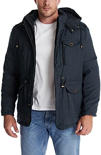 ADSSDQ Férfi Kabát, Trendi, Nyaralás, Kabátok, Férfi Hosszú Ujjú Téli Plus Size Illik Szélálló Kabát Zipfront Solid11