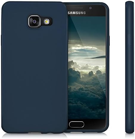kwmobile Esetben Kompatibilis a Samsung Galaxy A3 () Esetben - Puha, Vékony Védő TPU Szilikon Fedő - Sötét Kék